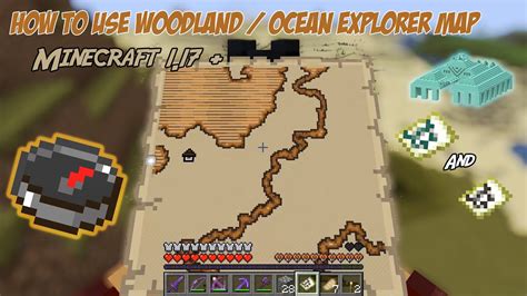 how to read ocean explorer map minecraft|How to use Woodland or Ocean Explorer map in Minecraft 1.17.